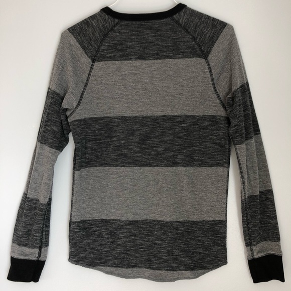 American Eagle Heritage Classic Fit Grey Black Mens Thermal, size Medium - Picture 6 of 8